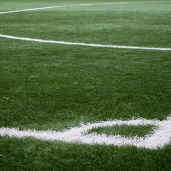 Ecke eines Fusßballfeldes