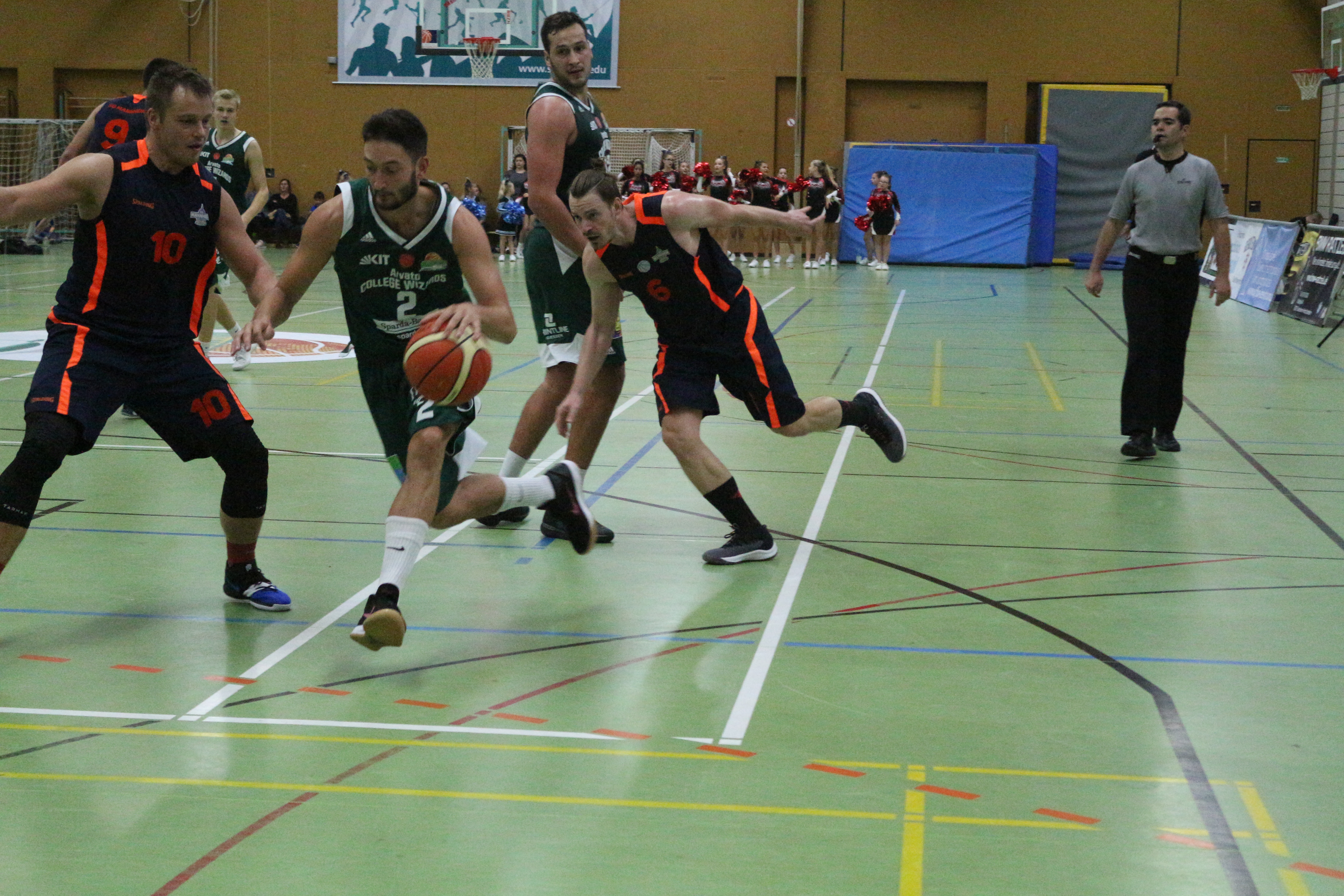 Basketballspieler im Spiel